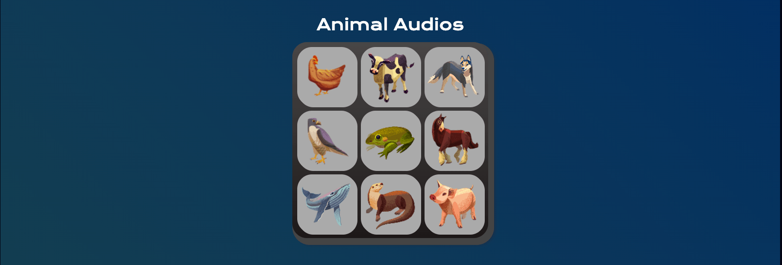 previa do projeto AnimalsSong
