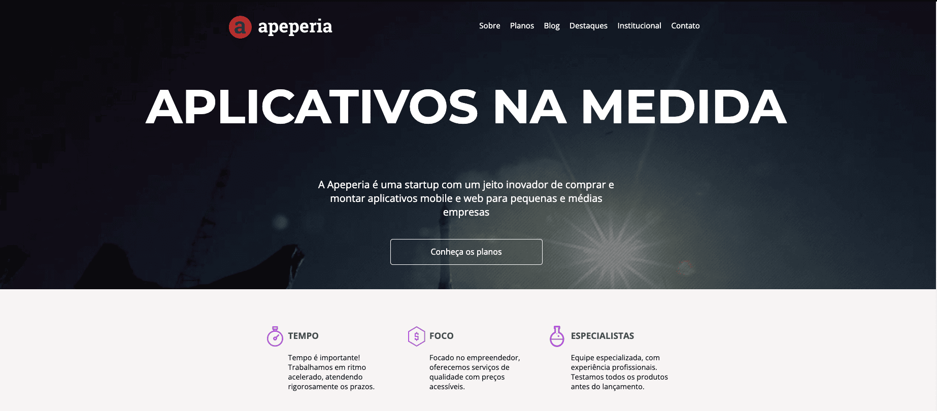 previa do projeto Apeperia